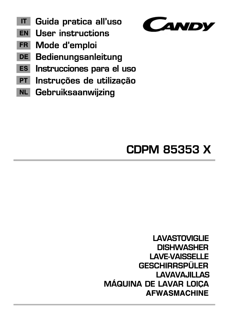 Image de la première page du manuel de l'appareil CDPM 85353 X