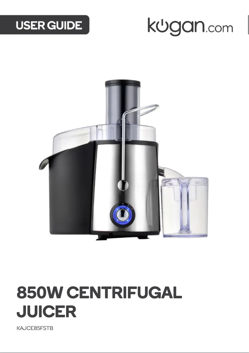 Page n°1 - Manuel utilisateur Kogan KAJCE85FSTB