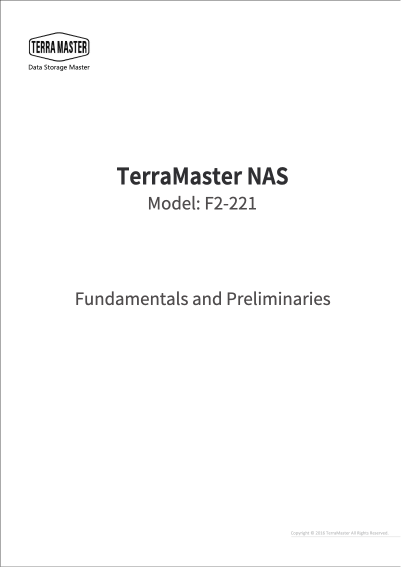 Image de la première page du manuel de l'appareil F2-221