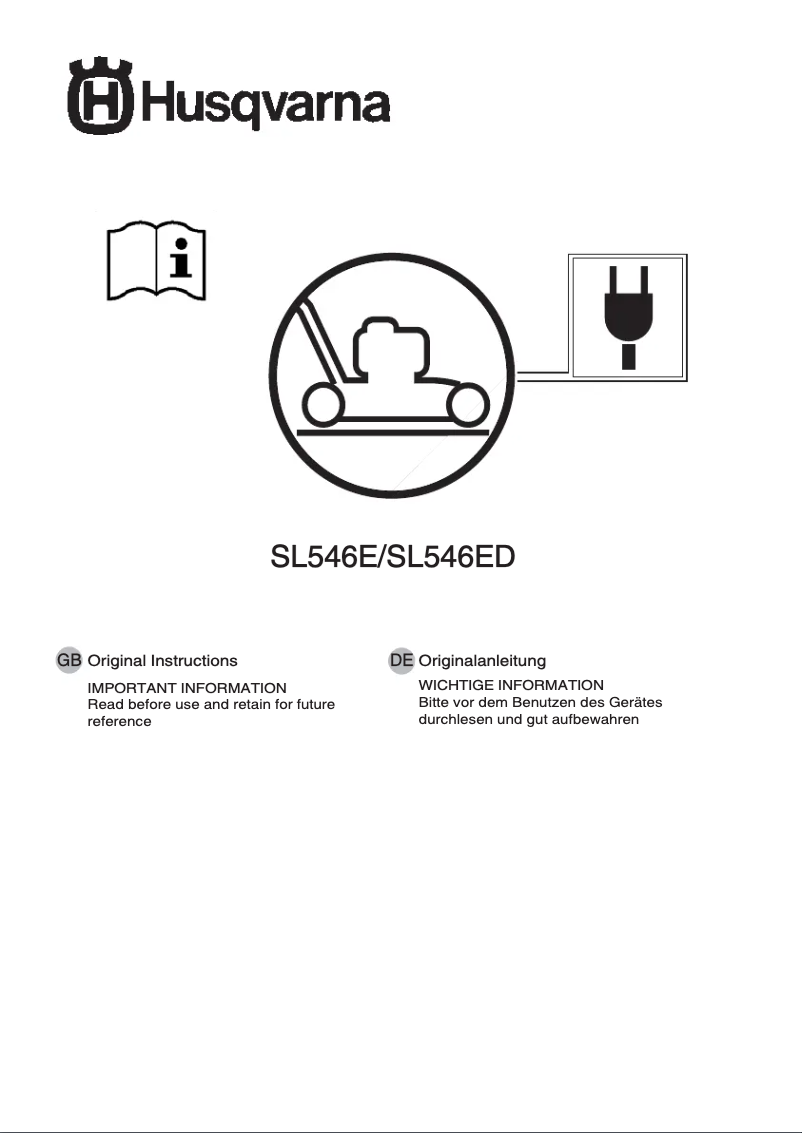 Page n°1 - Manuel utilisateur Husqvarna SL546E