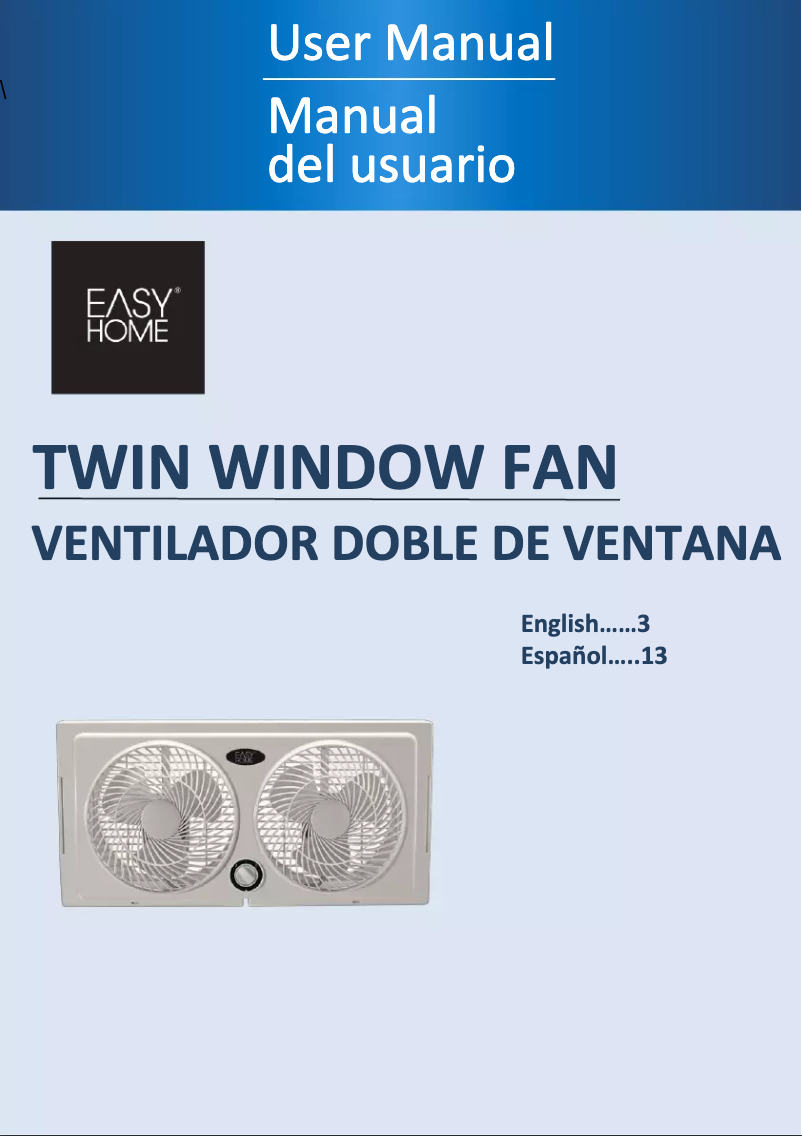 Image de la première page du manuel de l'appareil Twin Window Fan MWF-892
