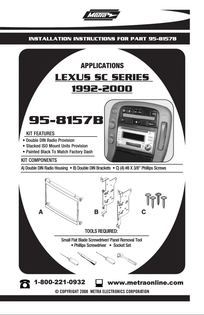 Image de la première page du manuel de l'appareil 95-8157B