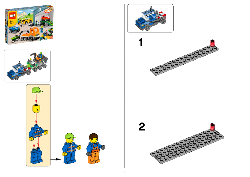 Page n°1 - Manuel utilisateur Lego Fun with Vehicles