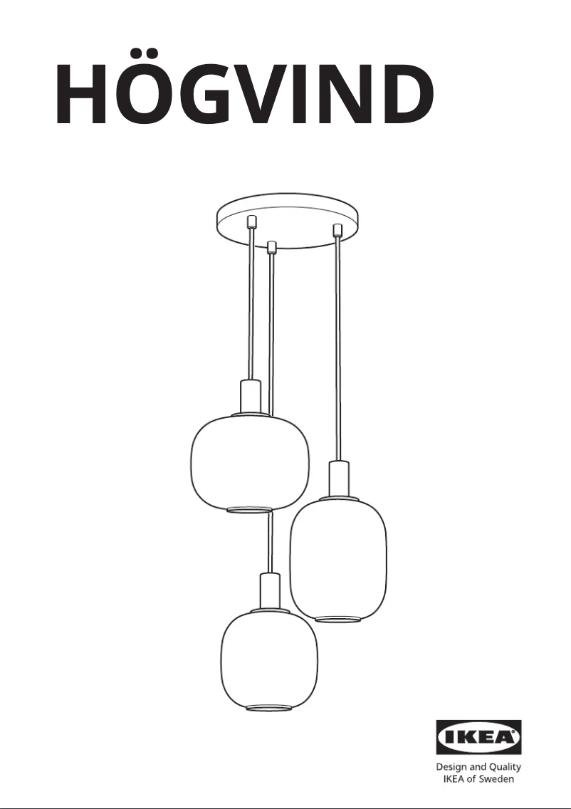 Imagen de la primera página del manual del dispositivo HÖGVIND 504.992.66