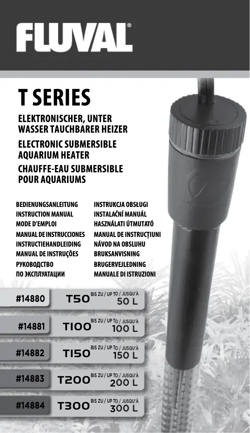 Page 1 de la notice Manuel utilisateur Fluval T50