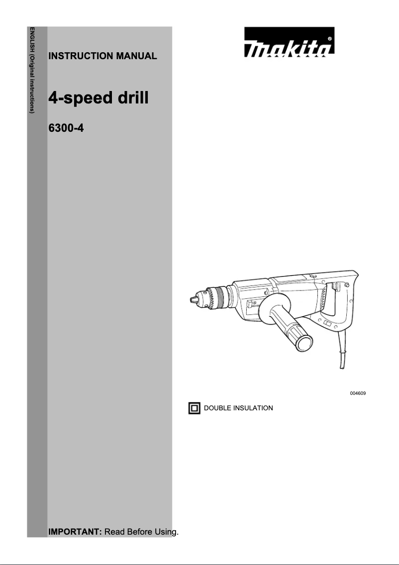 Page 1 de la notice Manuel utilisateur Makita 6300-4