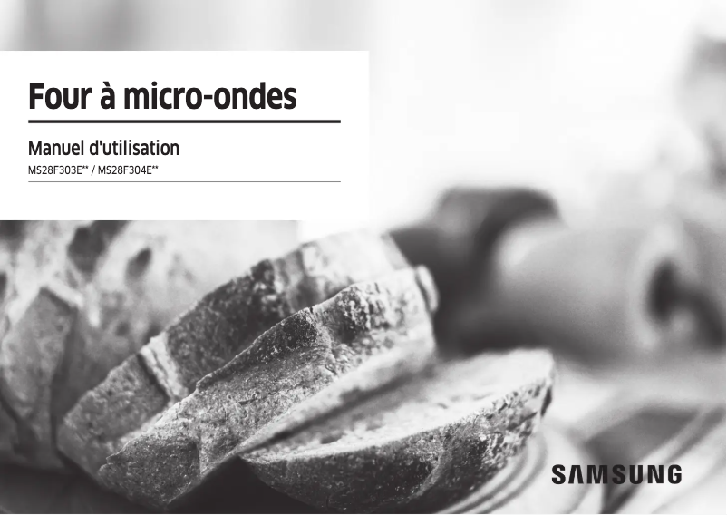 Page n°1 - Manuel utilisateur Samsung MS28F303EFK