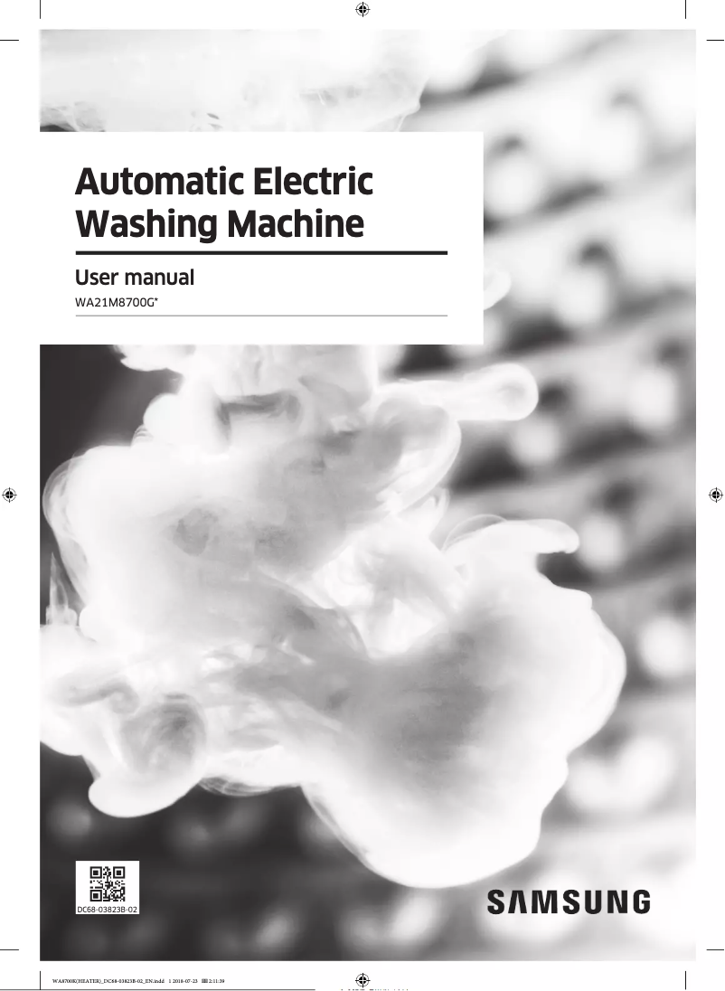 Image de la première page du manuel de l'appareil WA21M8700GV