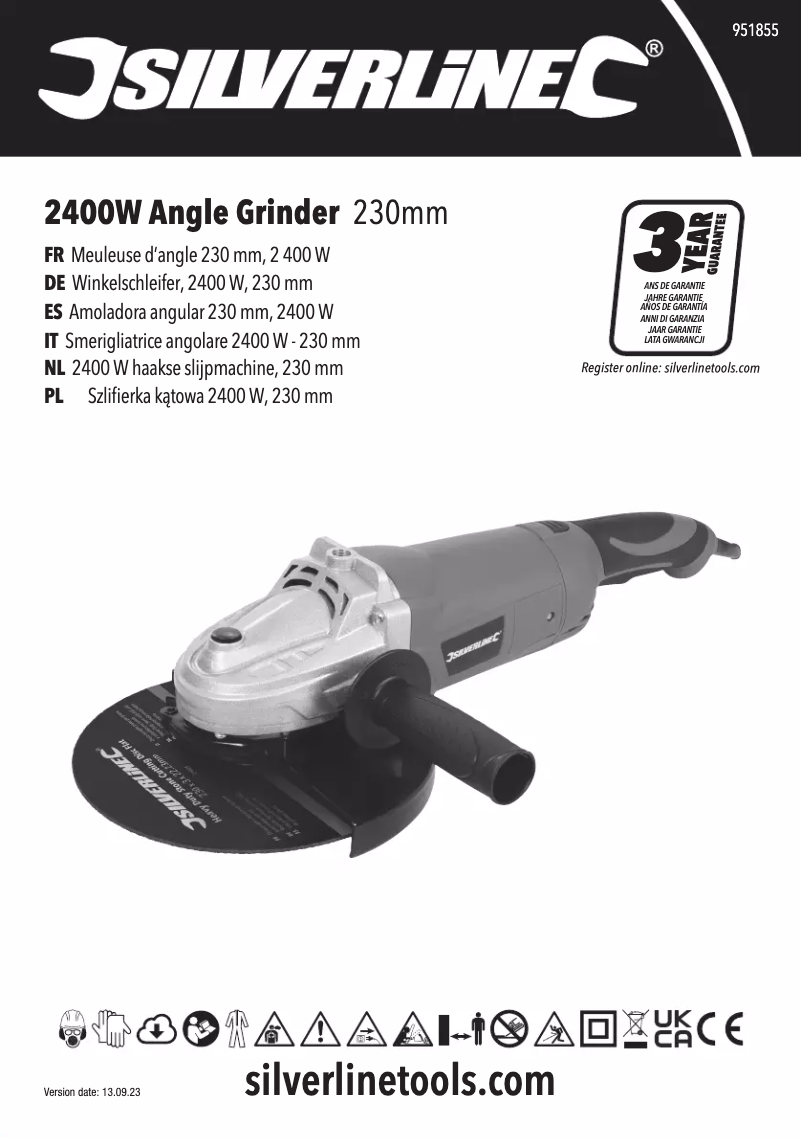 Page 1 de la notice Manuel utilisateur Silverline 951855