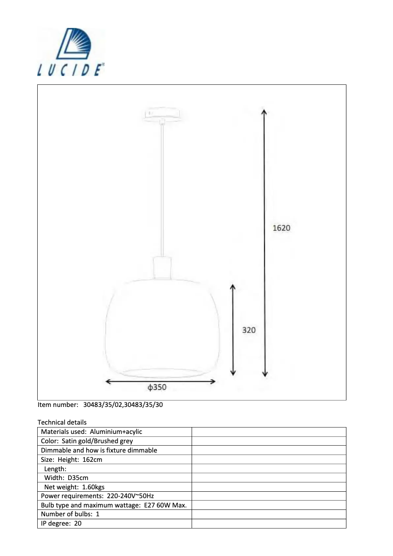 Image de la première page du manuel de l'appareil Acros