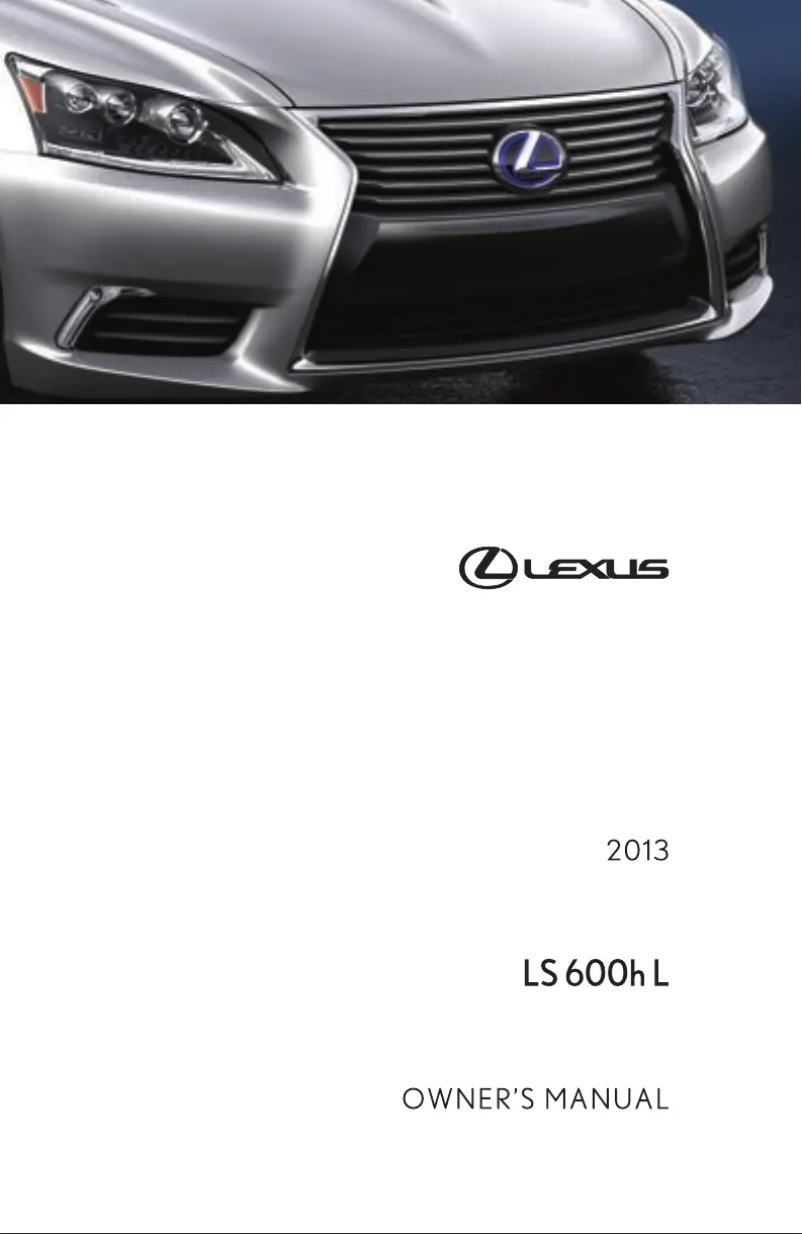 Image de la première page du manuel de l'appareil LS 460 (2013)