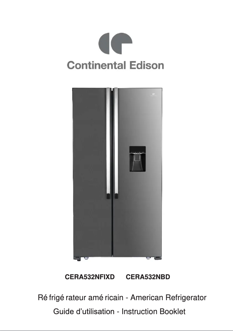 Image de la première page du manuel de l'appareil CERA532NBD