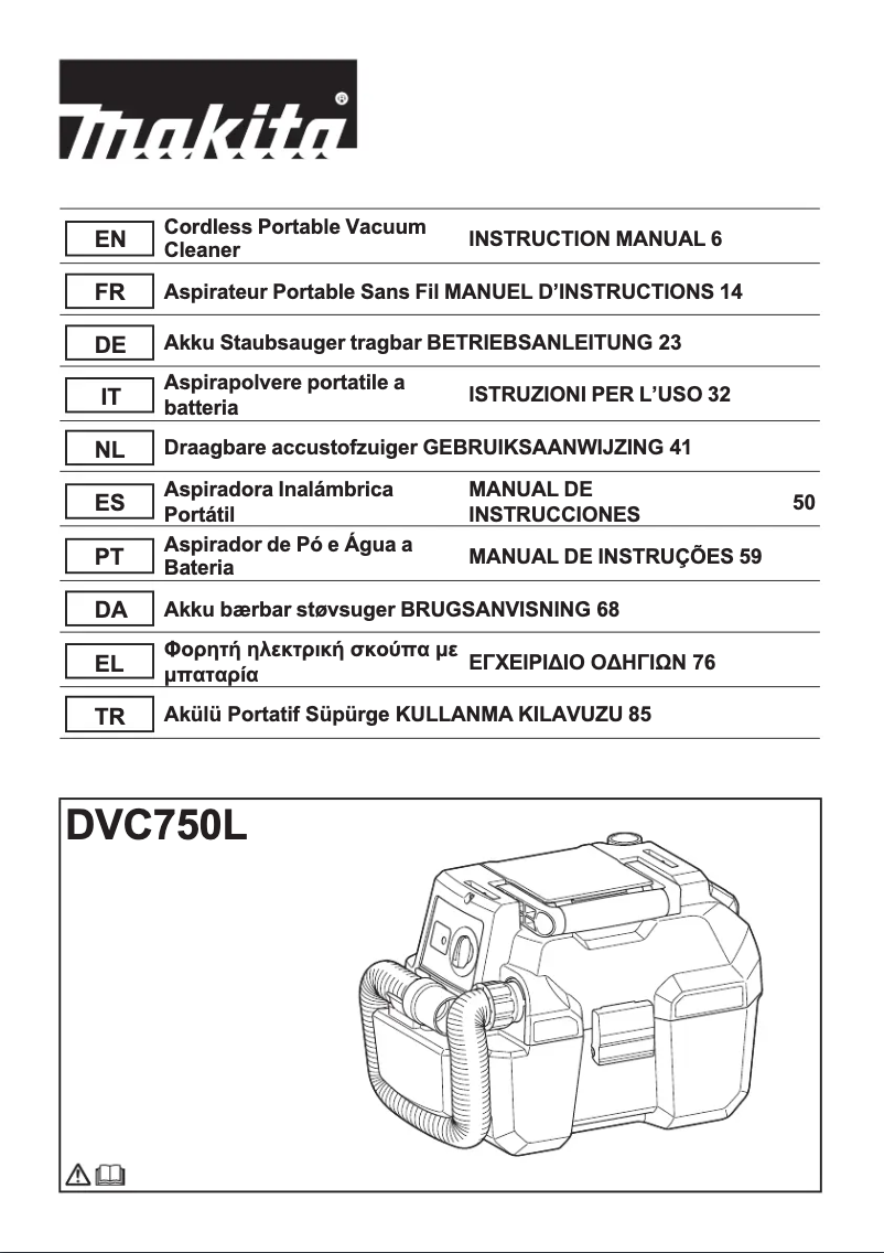 Imagen de la primera página del manual del dispositivo DVC750LZX1