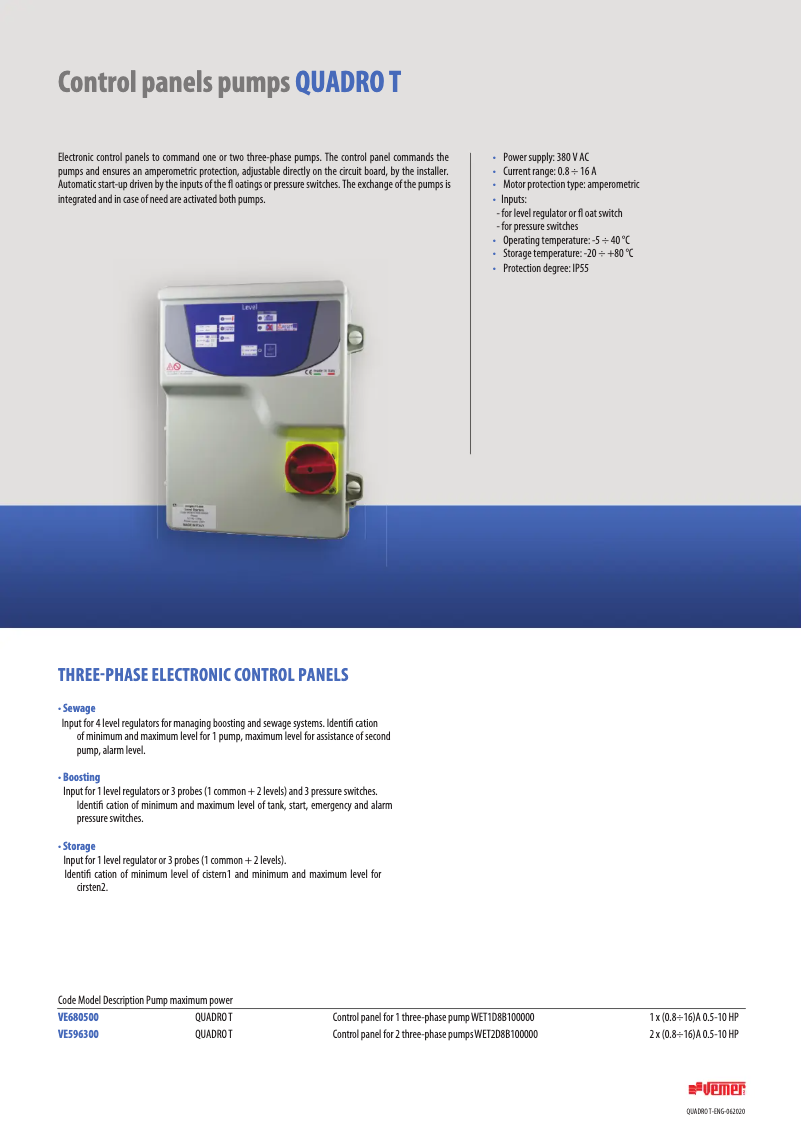 Image de la première page du manuel de l'appareil Quadro T