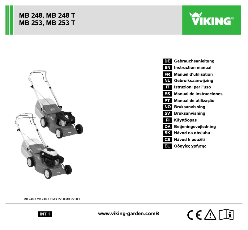 Page 1 de la notice Manuel utilisateur Viking MB 253