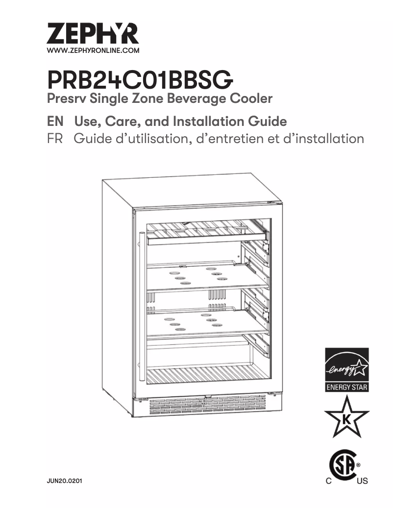 Image de la première page du manuel de l'appareil PRB24C01BBSG