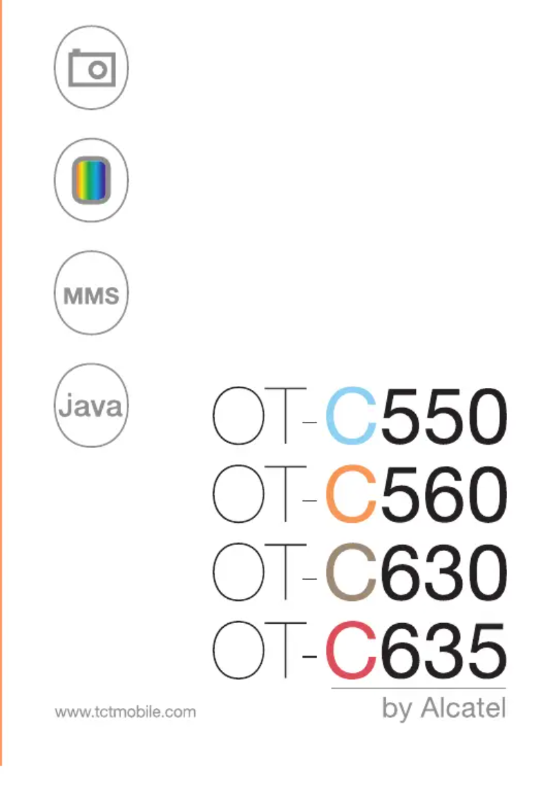 Image de la première page du manuel de l'appareil One Touch C550