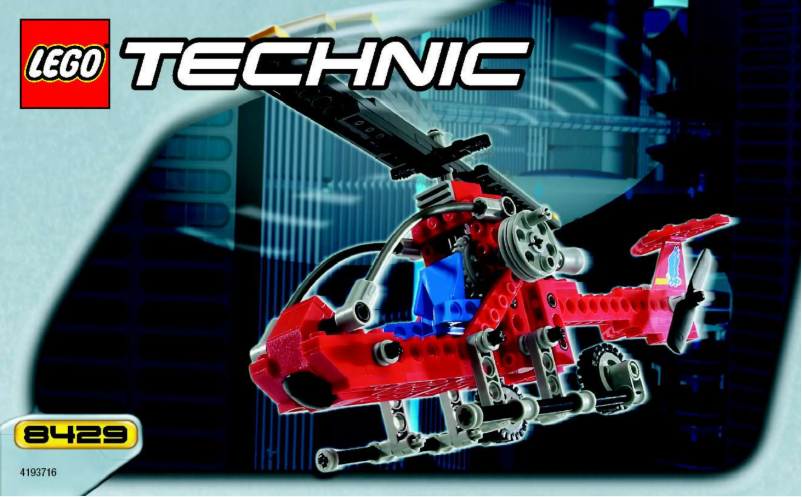 Page 1 de la notice Manuel utilisateur Lego Technic 8429