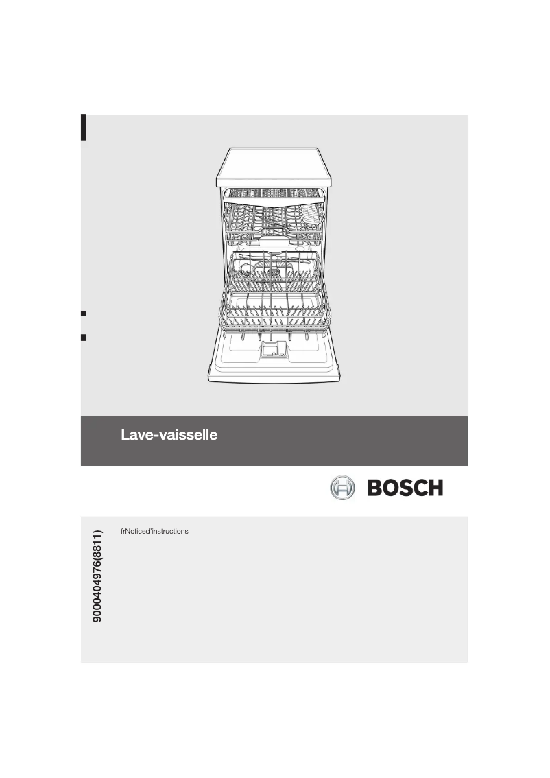 Page n°1 - Manuel utilisateur Bosch SMS69M12EU