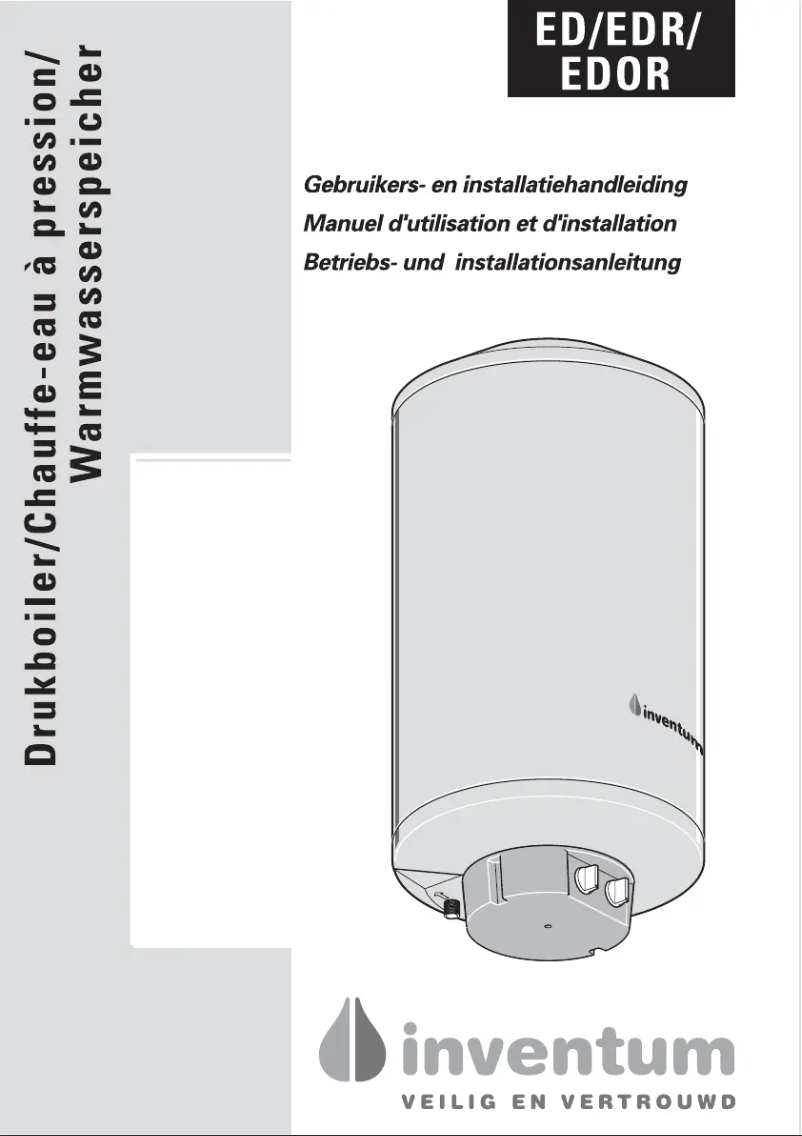 Page 1 de la notice Manuel utilisateur Inventum EDR2