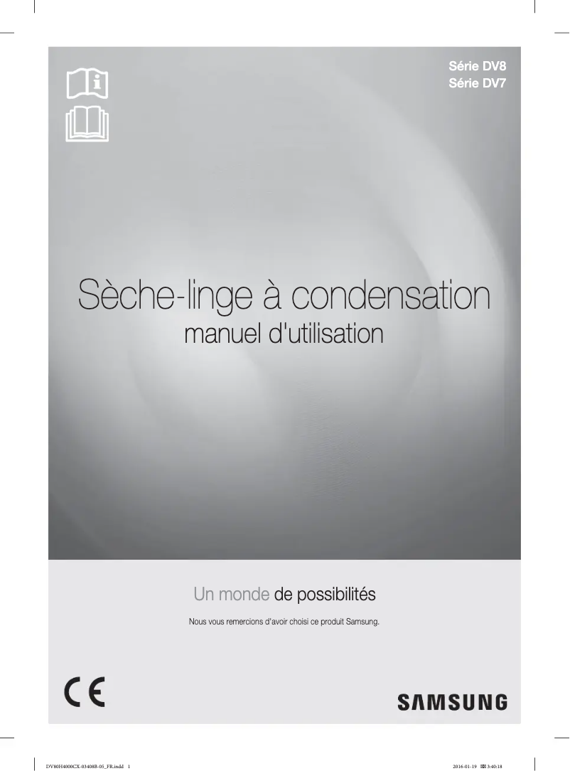 Page n°1 - Manuel utilisateur Samsung DV70H4400CW