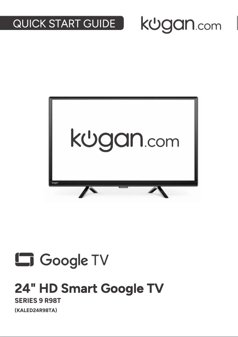 Page 1 de la notice Manuel utilisateur Kogan KALED24R98TA