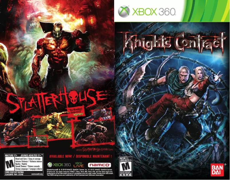 Image de la première page du manuel de l'appareil Knights Contract (Xbox 360)