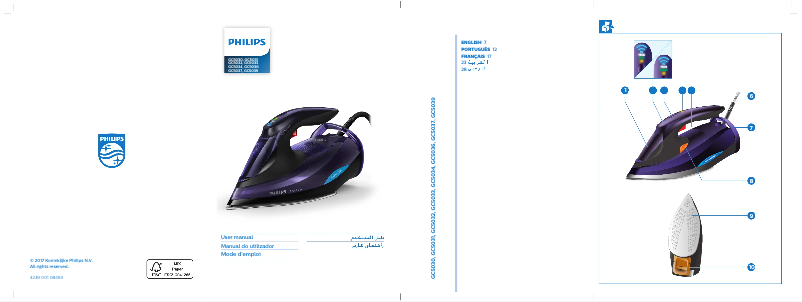 Page 1 de la notice Manuel utilisateur Philips Azur Elite OptimalTEMP GC5037