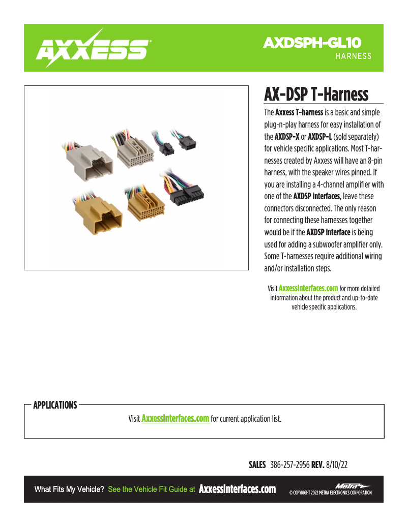 Image de la première page du manuel de l'appareil AXDSPH-GL10