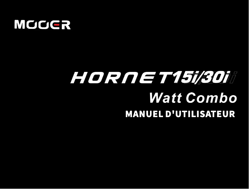Image de la première page du manuel de l'appareil Hornet 30i