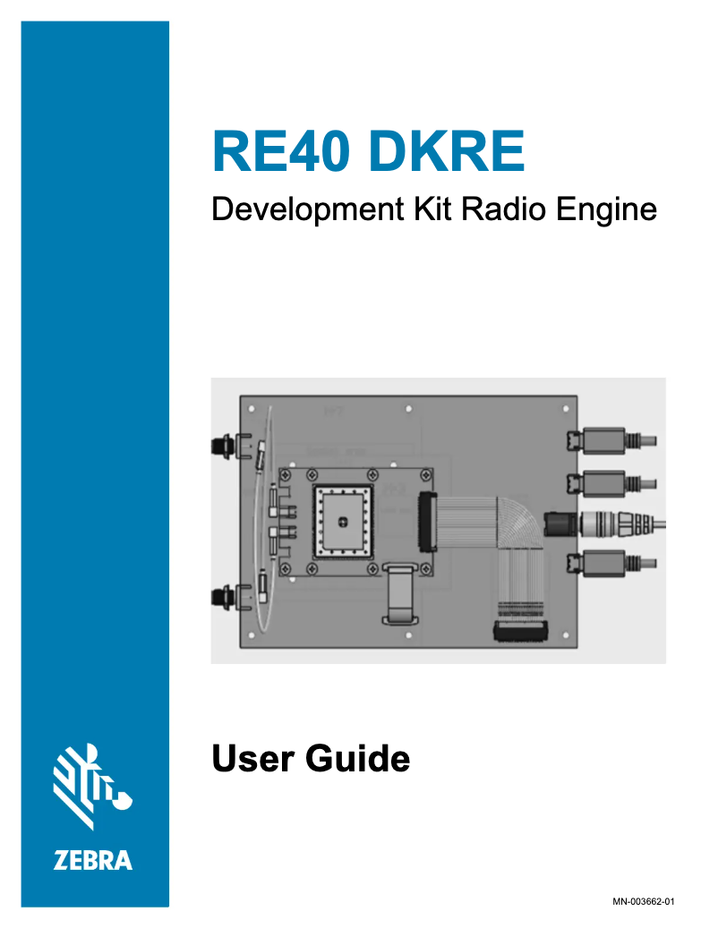 Page 1 de la notice Manuel utilisateur Zebra RE40 DKRE