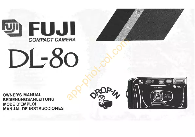 Page n°1 - Manuel utilisateur Fuji DL-80