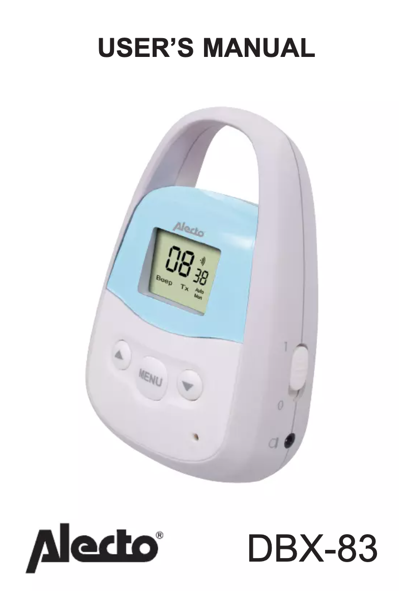 Image de la première page du manuel de l'appareil DBX-83