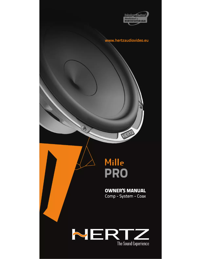 Page 1 de la notice Mode d'emploi Hertz Mille Pro MPK 163.3