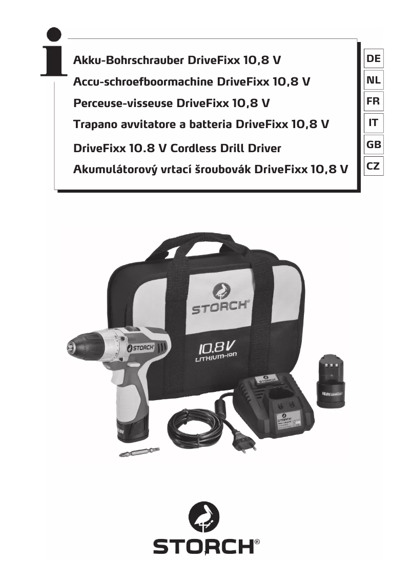 Page n°1 - Manuel utilisateur Storch DriveFixx 10.8 V