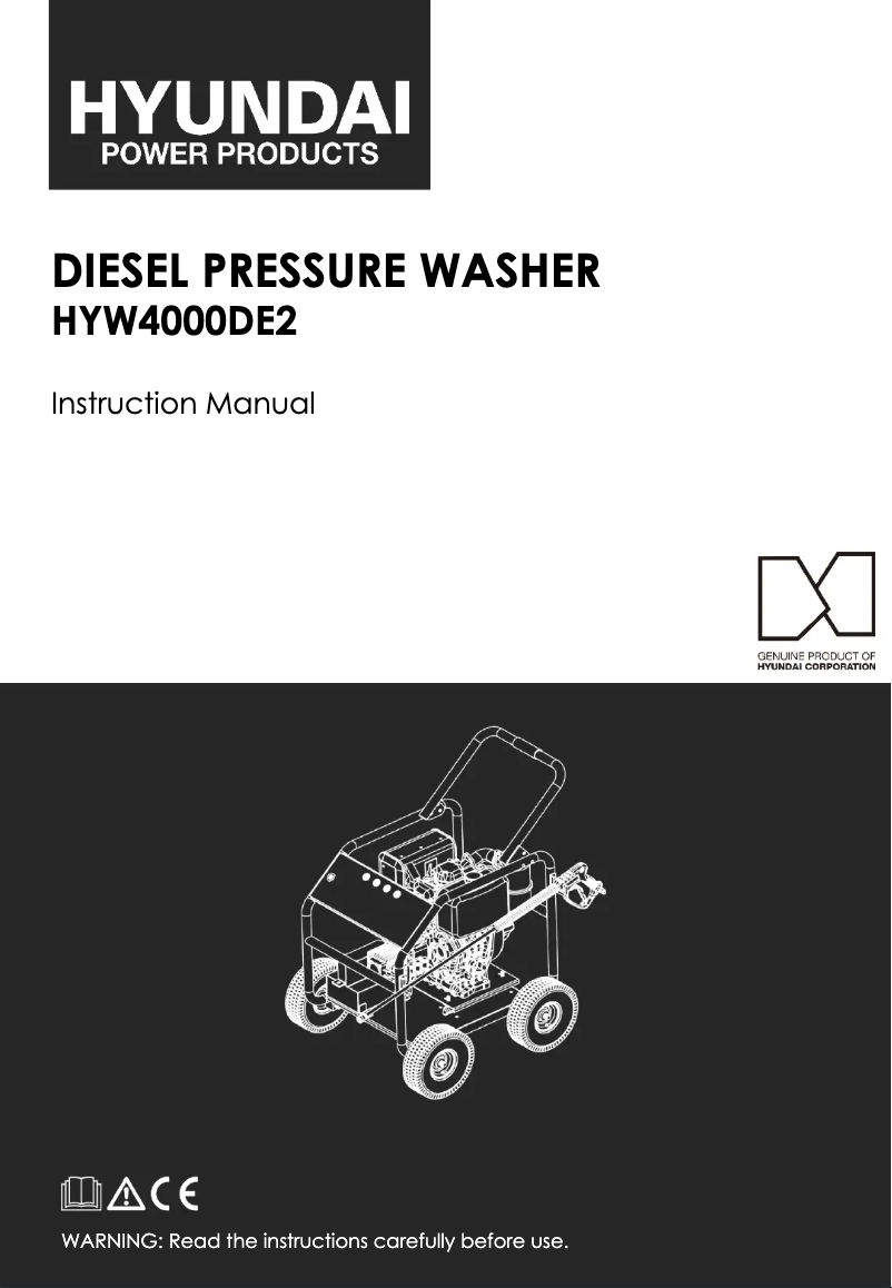 Page n°1 - Manuel utilisateur Hyundai HYW4000DE