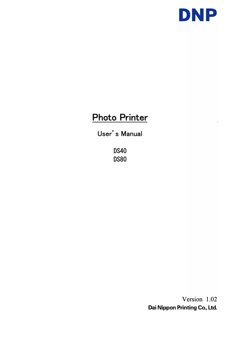Page 1 de la notice Manuel utilisateur DNP DS80