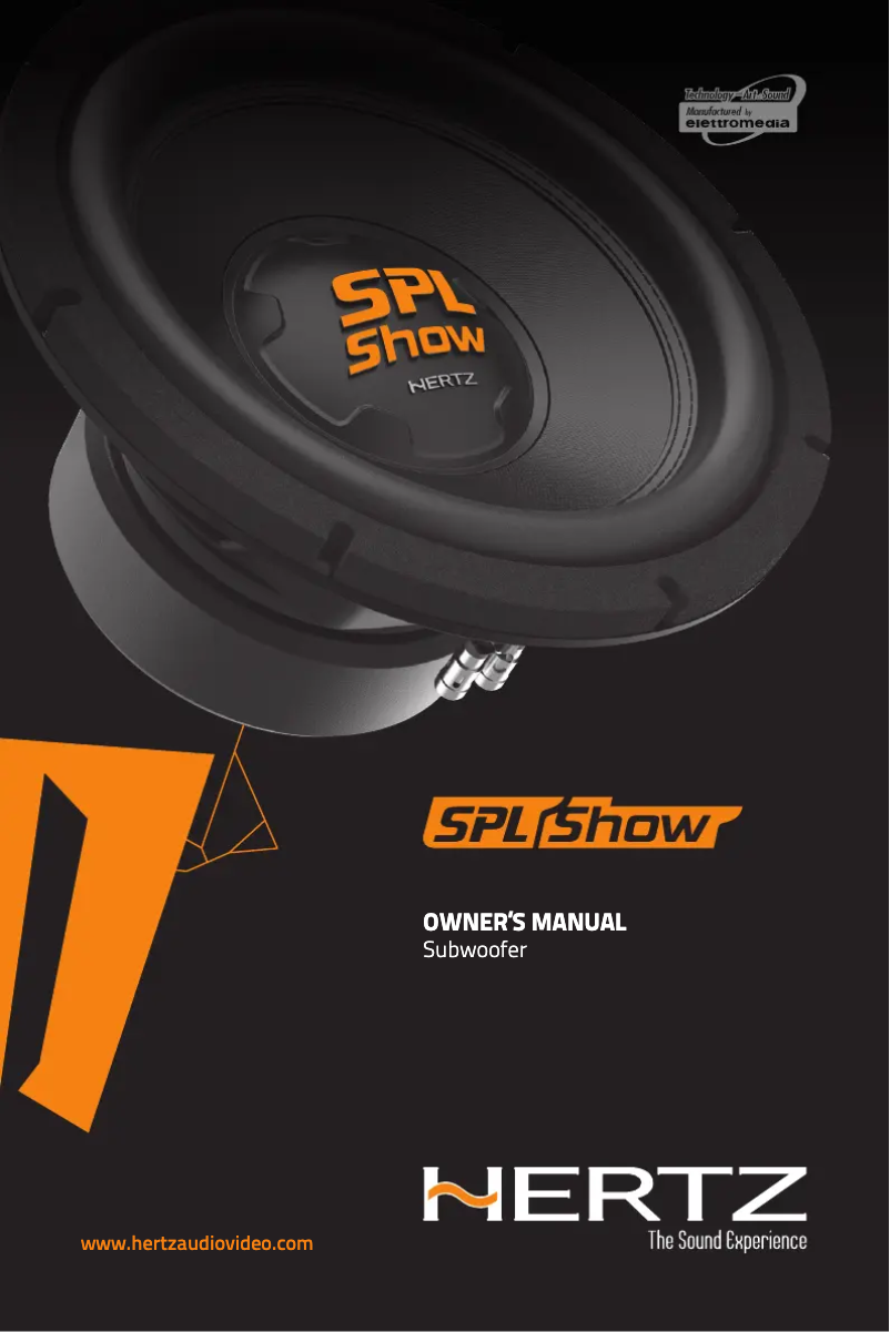 Image de la première page du manuel de l'appareil SPL Show SS 15 D2
