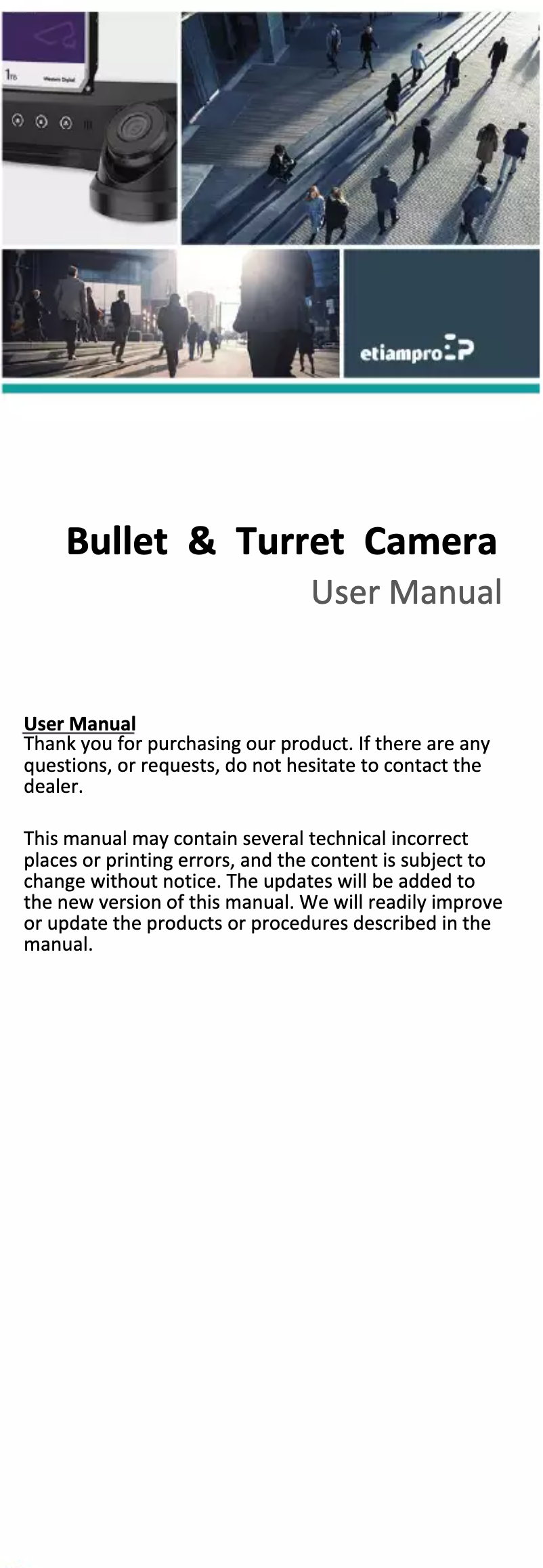 Image de la première page du manuel de l'appareil ECAMTVI101