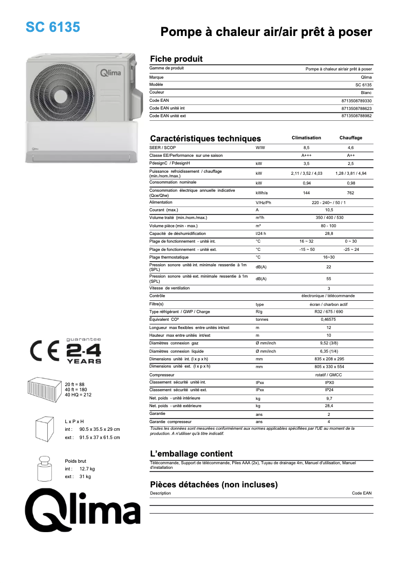 Image de la première page du manuel de l'appareil SC6135