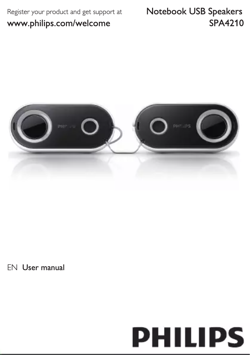 Page 1 de la notice Guide de démarrage rapide Philips SPA4210