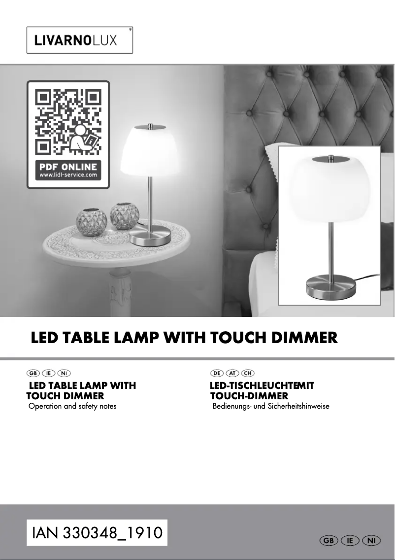 Page n°1 - Manuel utilisateur Livarno Lux 14145802LE