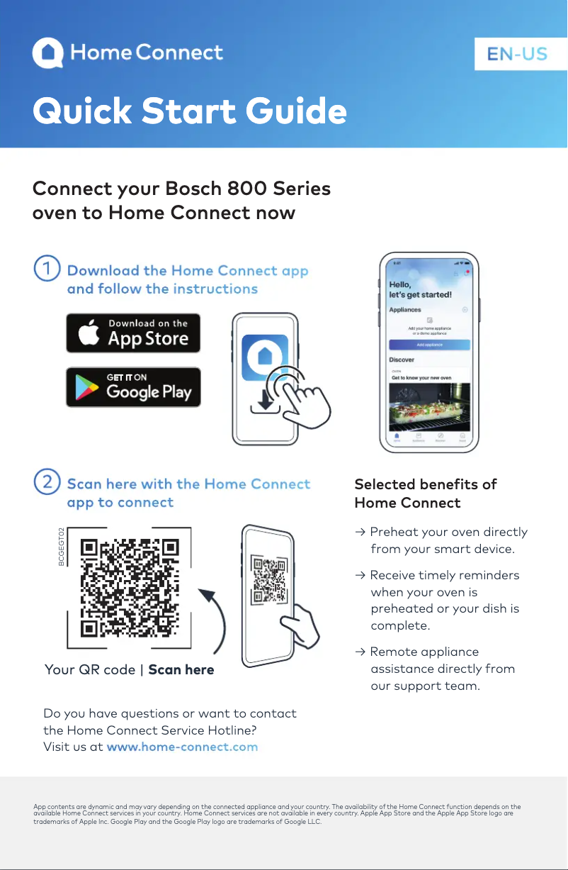 Page 1 of the manual Quick Start Guide Bosch HBL8743UC