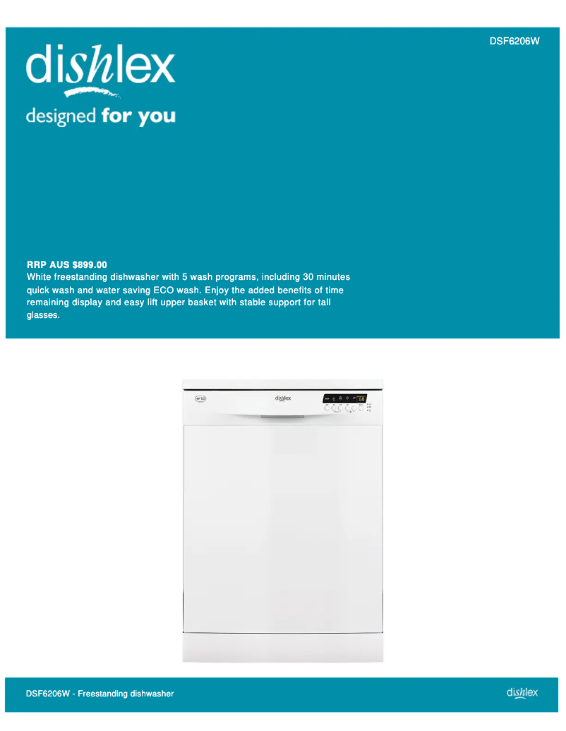 Image de la première page du manuel de l'appareil DSF 6206 W