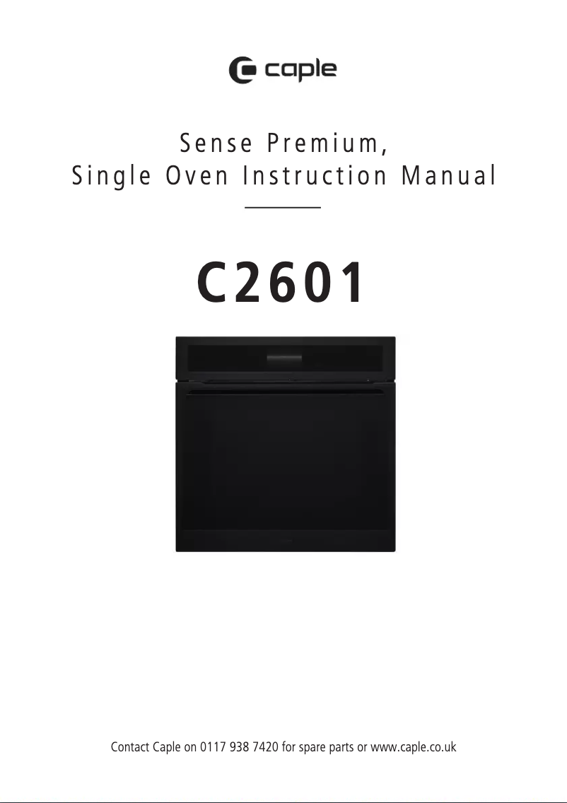 Image de la première page du manuel de l'appareil Sense Premium C2601