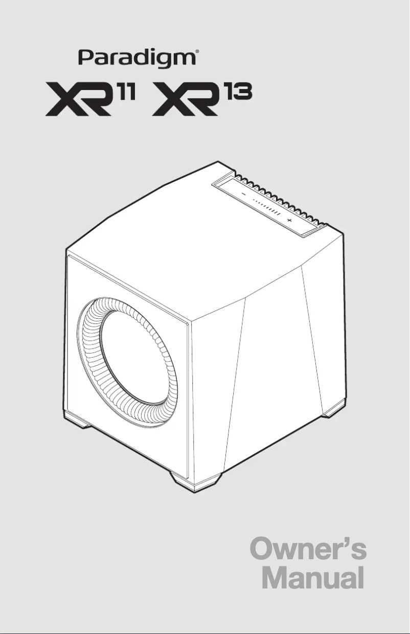 Image de la première page du manuel de l'appareil XR 11