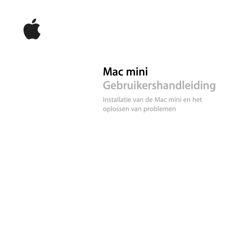 Image de la première page du manuel de l'appareil Mac mini 2.5Ghz