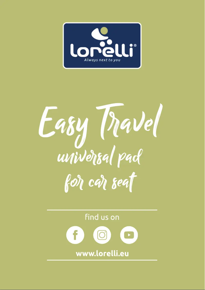 Page 1 de la notice Manuel utilisateur Lorelli Easy Travel