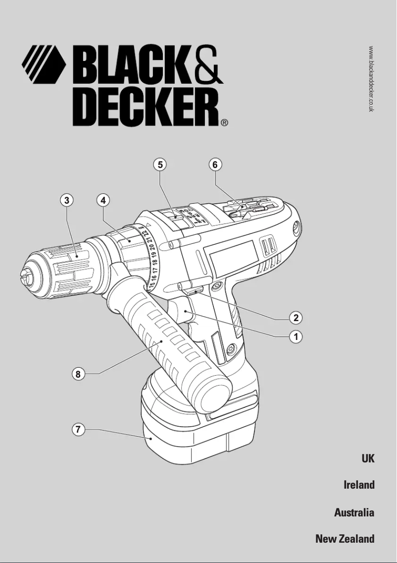 Page 1 de la notice Manuel utilisateur Black & Decker XTC243BK