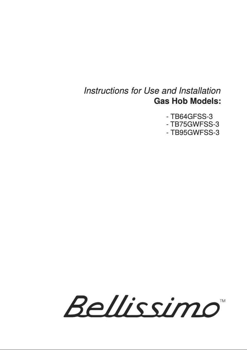 Image de la première page du manuel de l'appareil TB95GWFSS-3